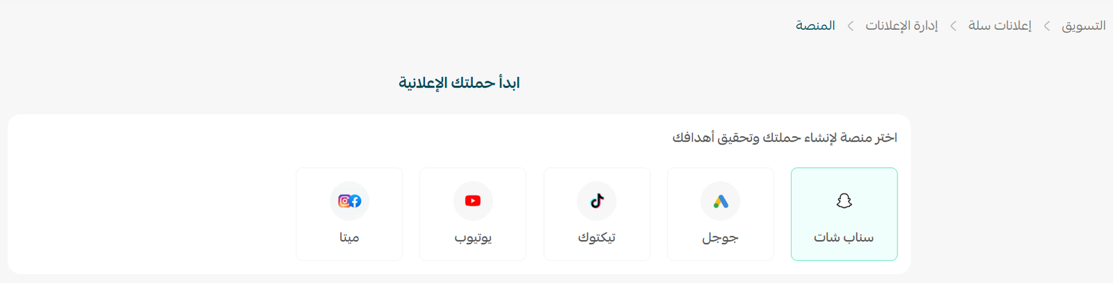 تفاصيل حملة داخل إدارة إعلانات سلة