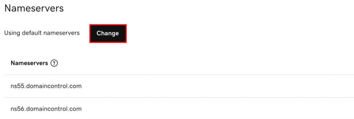 تعديل خوادم الأسماء Name Servers في لوحة تحكم GoDaddy